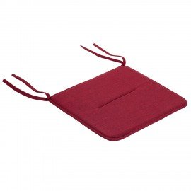 Подушка на стул плоская "РОГОЖКА" 37x37см, полиэстер, бордовая, PRIMILA STANDARD, 700510