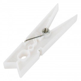 Прищепки бельевые 7,8 см, КОМПЛЕКТ 10 штук, пластик, белые, PRIMILA ORIGINAL, 700512