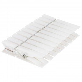 Прищепки бельевые 7,8 см, КОМПЛЕКТ 10 штук, пластик, белые, PRIMILA ORIGINAL, 700512