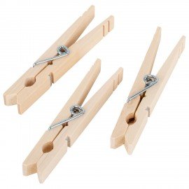 Прищепки бельевые 8,4 см, КОМПЛЕКТ 20 штук, дерево, PRIMILA WOOD, 700513
