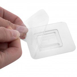 Ершик для унитаза силиконовый (плоский) + щеточка, напольный / настенное крепление, LAIMA, 700561