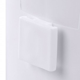 Ершик для унитаза силиконовый (плоский) + щеточка, напольный / настенное крепление, LAIMA, 700561