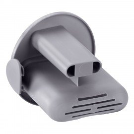 Ершик для унитаза силиконовый (плоский) + щеточка, напольный / настенное крепление, LAIMA, 700561