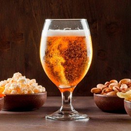 Бокал для пива на ножке, 400 мл, КОМПЛЕКТ 3 штуки, стекло, PASABAHCE "БИСТРО", фирменная подарочная упаковка, 44417