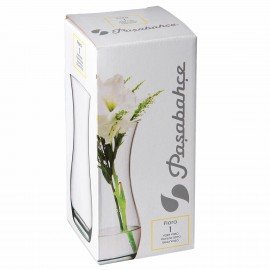 Ваза для цветов, высота 255 мм, стекло, PASABAHCE "ФЛОРА", фирменная подарочная упаковка, 43737