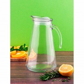 Кувшин прозрачный с крышкой, объем 1500 мл, стекло, PASABAHCE "ФЕРАХ", фирменная подарочная упаковка, 80353