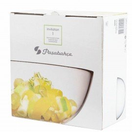 Салатник большой, 215 мм, стекло, PASABAHCE "ИНВИТЕЙШН", фирменная подарочная упаковка, 10342