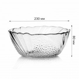 Салатник большой, 230 мм, стекло, PASABAHCE "ПАПИЙОН", 10291СЛ1