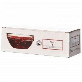 Соусник круглый, 60 мм, КОМПЛЕКТ 6 штук, стекло, PASABAHCE "ШЕФС", фирменная подарочная упаковка, 53713