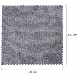 Салфетки из МИКРОФИБРЫ 30 х 30 см, GRAY, big pack, КОМПЛЕКТ 10 штук, 180 г/м2, LAIMA HOME, 700609