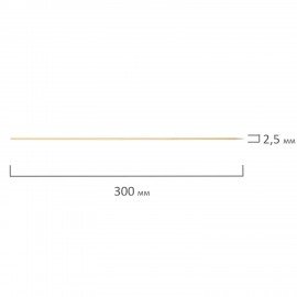 Шпажки-шампуры для шашлыка бамбуковые 30 см, 100 штук, КП, 117225