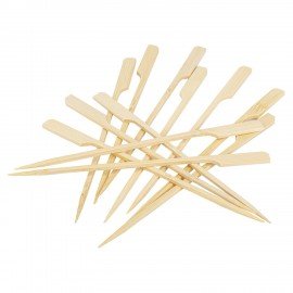 Пики для канапе бамбуковые ГОЛЬФ 12 см, 100 шт., КП, 133044