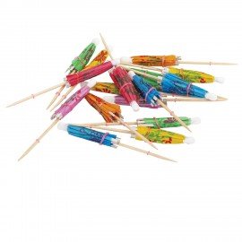 Пики для канапе бамбуковые "Зонтик", 10 см, 100 шт., КП, 140239