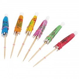 Пики для канапе бамбуковые "Зонтик", 10 см, 100 шт., КП, 140239