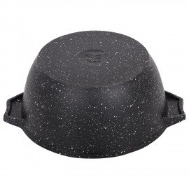 Кастрюля 2 л с жаропрочной крышкой 20 см, антипригарное покрытие, МЕЧТА "Гранит Black", 42802