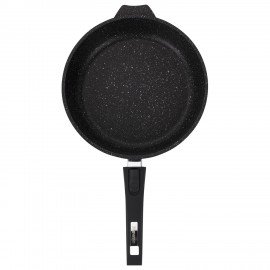 Сковорода индукционная 26 см, съемная soft-touch ручка, антипригарное покрытие, МЕЧТА "Гранит", 026802И