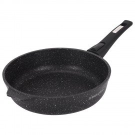Сковорода индукционная 26 см, съемная soft-touch ручка, антипригарное покрытие, МЕЧТА "Гранит", 026802И