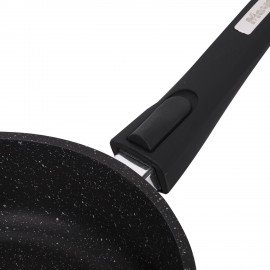 Сковорода индукционная 26 см, съемная soft-touch ручка, антипригарное покрытие, МЕЧТА "Гранит", 026802И