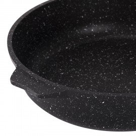 Сковорода индукционная 26 см, съемная soft-touch ручка, антипригарное покрытие, МЕЧТА "Гранит", 026802И