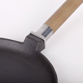 Сковорода блинная чугунная 22 см со съемной ручкой (подходит для индукции), ГАРДАРИКА, 0822