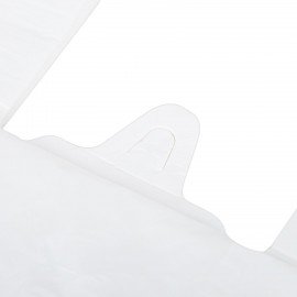 Пакет "майка" КОМПЛЕКТ 100 штук, 28+15х55, ПНД белый, 15 мкм, LAIMA, 700787