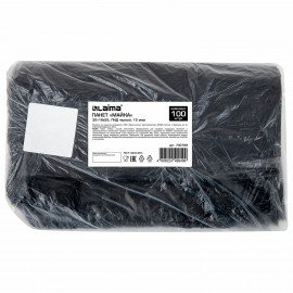 Пакет "майка" КОМПЛЕКТ 100 штук, 30+18х55, ПНД черный, 15 мкм, LAIMA, 700789