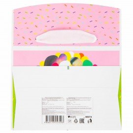 Пакет-коробка подарочный (1 штука) "Цветок", 15х9х11 см, тиснение фольгой, ламинация, 90074