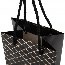 Пакет подарочный под бутылку (1штука) 13х9x36см (B) "Leather Bottle Bag", ассорти, ЗОЛОТАЯ СКАЗКА, 700802