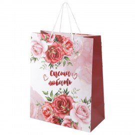 Пакет подарочный (1 штука) 26х13х32см (L) "Woman Collection", ассорти, фольга, ЗОЛОТАЯ СКАЗКА, 700814