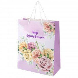 Пакет подарочный (1 штука) 26х13х32см (L) "Woman Collection", ассорти, фольга, ЗОЛОТАЯ СКАЗКА, 700814