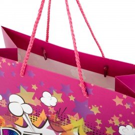 Пакет подарочный (1 штука) 26х13х32см (L) "Party Collection", ассорти, глиттер, фольга, ЗОЛОТАЯ СКАЗКА, 700817