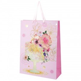 Пакет подарочный (1 штука) 33х13х45см (XL) "Flower Mix", ассорти, глиттер, фольга, ЗОЛОТАЯ СКАЗКА, 700825