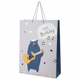 Пакет подарочный (1 штука) 33х13х45см (XL) "Birthday Collection", ассорти, фольга, ЗОЛОТАЯ СКАЗКА, 700826