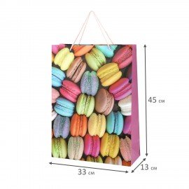 Пакет подарочный (1 штука) 33х13х45см (XL) "Birthday Collection", ассорти, фольга, ЗОЛОТАЯ СКАЗКА, 700826