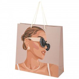 Пакет подарочный (1 штука) 30х10х30см "Lady", ассорти, ламинированный, ЗОЛОТАЯ СКАЗКА, 700832