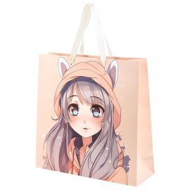 Пакет подарочный (1 штука) 30х10х30см "Anime", ассорти, ламинированный, ЗОЛОТАЯ СКАЗКА, 700833
