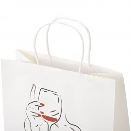 Пакет подарочный (1 штука) 26х13х32см (L) "С Днём рождения, детка!", крафт, ЗОЛОТАЯ СКАЗКА, 700845