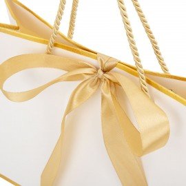 Пакет подарочный (1 штука) 28x10x20см "Golden Edge", с лентой, ЗОЛОТАЯ СКАЗКА, 700859