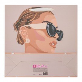 Пакет подарочный (1 штука) 30x10x30см "Beautiful Lady", ламинированный, ЗОЛОТАЯ СКАЗКА, 700860
