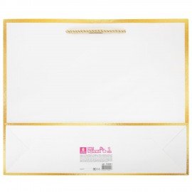 Пакет подарочный (1 штука) 35x10x30см "Golden Edge", с лентой, ЗОЛОТАЯ СКАЗКА, 700861