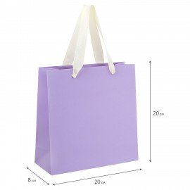 Пакет подарочный НАБОР 3 штуки 20х8х20см "Pastel Mix", крафт, ЗОЛОТАЯ СКАЗКА, 700862