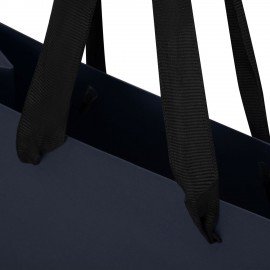 Пакет подарочный КОМПЛЕКТ 3 штуки 20х8х20см "Business Kraft", синий, крафт, ЗОЛОТАЯ СКАЗКА, 700864