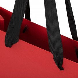 Пакет подарочный КОМПЛЕКТ 3 штуки 20х8х20см "Business Kraft", красный, крафт, ЗОЛОТАЯ СКАЗКА, 700865