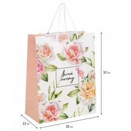 Пакет подарочный НАБОР 4шт 26х13х32см(L) "Woman Collection", фольга, ЗОЛОТАЯ СКАЗКА, 700867