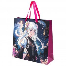 Пакет подарочный НАБОР 4 штуки 30х10х30см "Anime", ламинированный, ЗОЛОТАЯ СКАЗКА, 700868