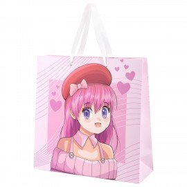 Пакет подарочный НАБОР 4 штуки 30х10х30см "Anime", ламинированный, ЗОЛОТАЯ СКАЗКА, 700868