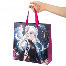Пакет подарочный НАБОР 4 штуки 30х10х30см "Anime", ламинированный, ЗОЛОТАЯ СКАЗКА, 700868