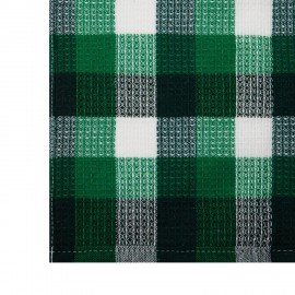 Салфетка вафельная универсальная ХЛОПОК 40 х 64 см, цветная клетка, ассорти, BOOMHOUSE, 700883