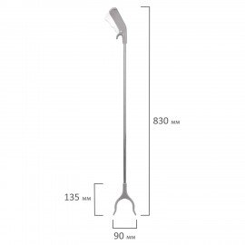 Захват для сбора мусора и предметов рычажный, 83 см, ПАЛКА-ХВАТАЛКА, LAIMA, 700887