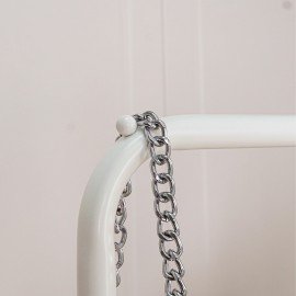 Вешалка для плечиков "Радуга-2", 1520х820х390 мм, передвижная, металл, белая, ВНП 299 Б